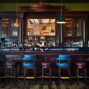 This bar is a statement peice for the room!!!