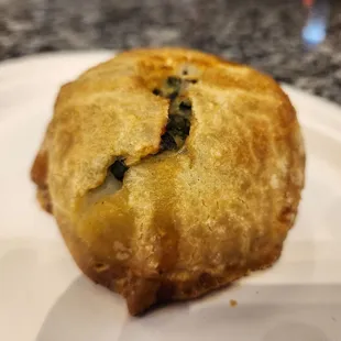 a half eaten pastry