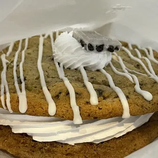 Hershey cookies &amp; cream sandwich. It was the perfect amount of sweet with whipped cream filling.