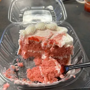 Strawberry cake.