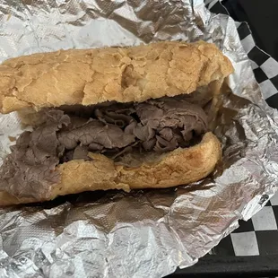 Plain ass Italian Beef Sandwich were are all my dam topping