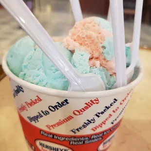 a cup of ice cream