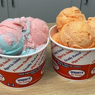 Cotton Candy and Orange Pineapple Hand Packed Pints 5/11
