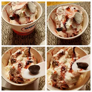 Roadrunner Raspberry:  White Chocolate Icecream with Raspberry swirls, Chocolate cups filled with Raspberry!  9/4/2022