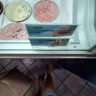 My Sunday Ice-cream craving is to taste 2 scoops of Roadrunner Raspberry $5.00.(Stars & Stripes Flip Flops)  9/4/2022