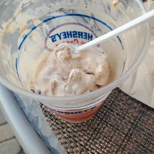 Chunks of  Sweet Waffle cone pieces is part of the Drumstick flavor Hurricane. Drum Roll Deeelicious Too!   6/18/2023