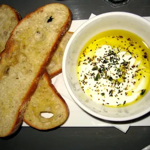 Whipped Ricotta Crostini