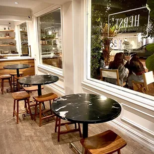 Inside seating