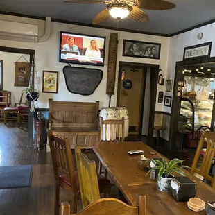 the dining area