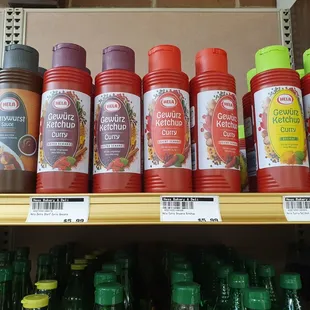 Selection of curry ketchup