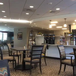 General overview. Order at counter just out of sight roughly through middle of the photo. This view has drinks stations.