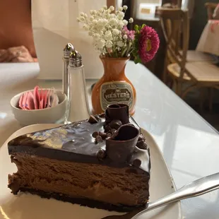 Chocolate lovers cheesecake