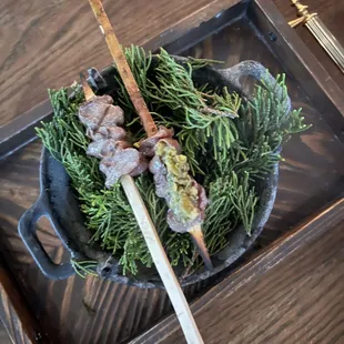 Smoked lamb heart.