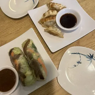 Spring Roll (2 pcs) &amp; Pot Stickers