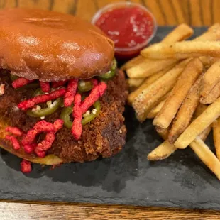 Hetchy Hot sandwich &amp; Rancher Fries