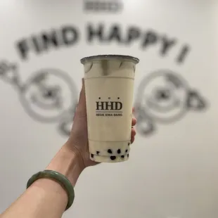 Jasmine Milk Tea with boba