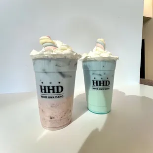 Unicorn Blue &amp; Pink Latte&apos;s!