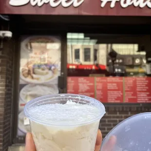 Sweet tofu with tapioca