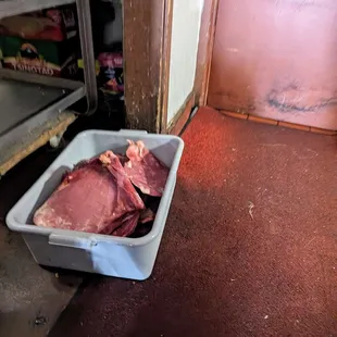 Not sure if this is usual practice but seems concerning as this is the public hallway and that is the bathroom door.