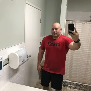 Post workout pic! It was a hot day!