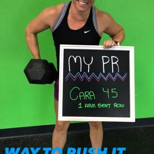 One of the many personal records I&apos;ve achieved at HEW Rocklin