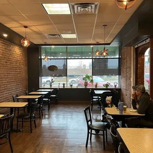 Seating area, more seating to the right