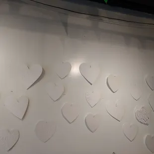 Beautiful paper hearts