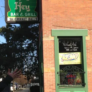 a man standing in front of a building