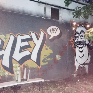 Hey Hey Patio mural