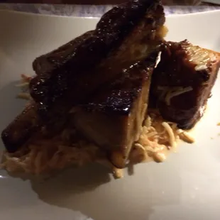 We went there last night for dinner.  The spare ribs with banana caramel glaze was divine!  It was served over jicama slaw.