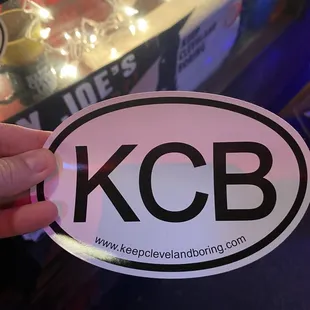 KCB sticker