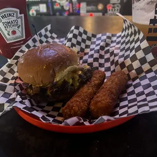 Kevin Bacon (added Fried Egg) with Tater Sticks