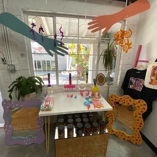 Colorful and whimsical displays