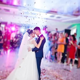 Lighting helps make your first dance really stand out...