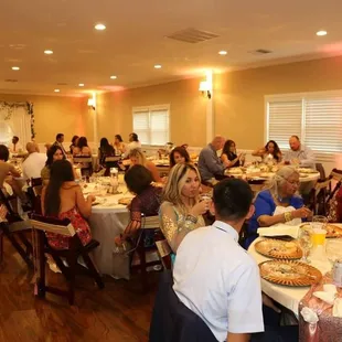 Beautiful table decorations and the food was amazing