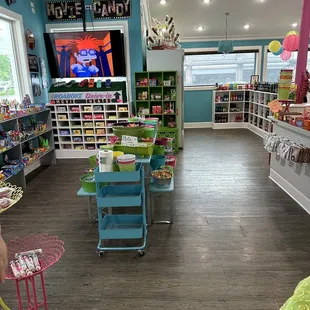 Inside store