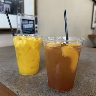 Southern peach tea and mango lemonade/ Instagram @JUDEETHEFOODEE