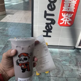 Taro boba! Yum!