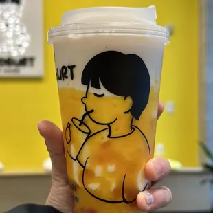 Mango strawberry yogurt