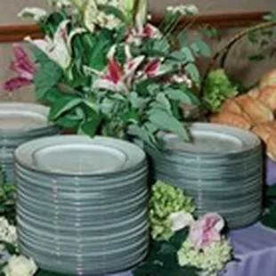 a variety of dishes on a table