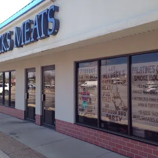Front entrance of store, tucked away in the Century Plaza strip mall