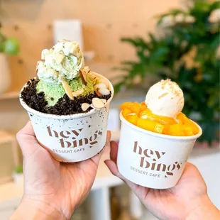 Matcha romance + mango paradise