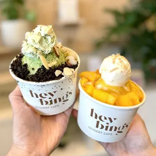 Matcha romance + mango paradise