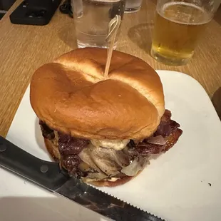 Bison burger