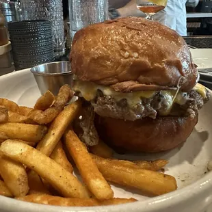 Bacon Fernet and Cheddar Burger