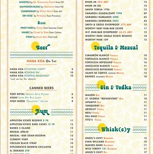 Menu (3 of 4) as of 2/11/2024
