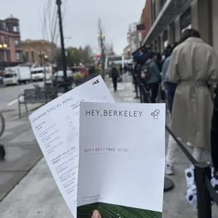 opening weekend limited menu + bogo deal