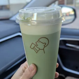 Cheese cloud matcha