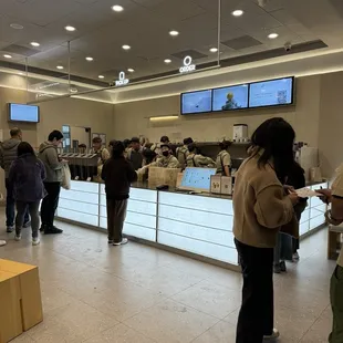 Inside, ordering &amp; pickup counter.