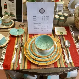 A selection of HF Coors' ceramic dishes and bowls.